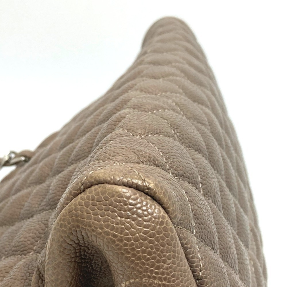 CHANEL Brown Caviar Leather Logo Shoulder Bag - Picture 5 of 12